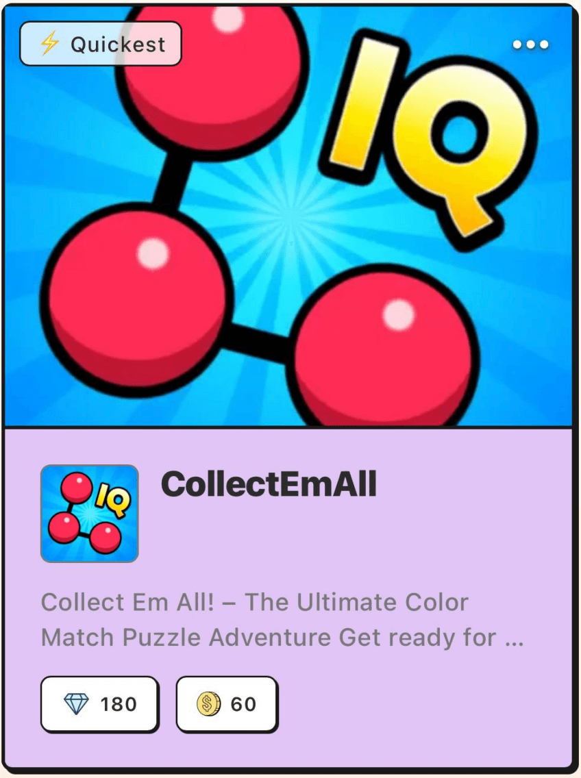 Collect game card