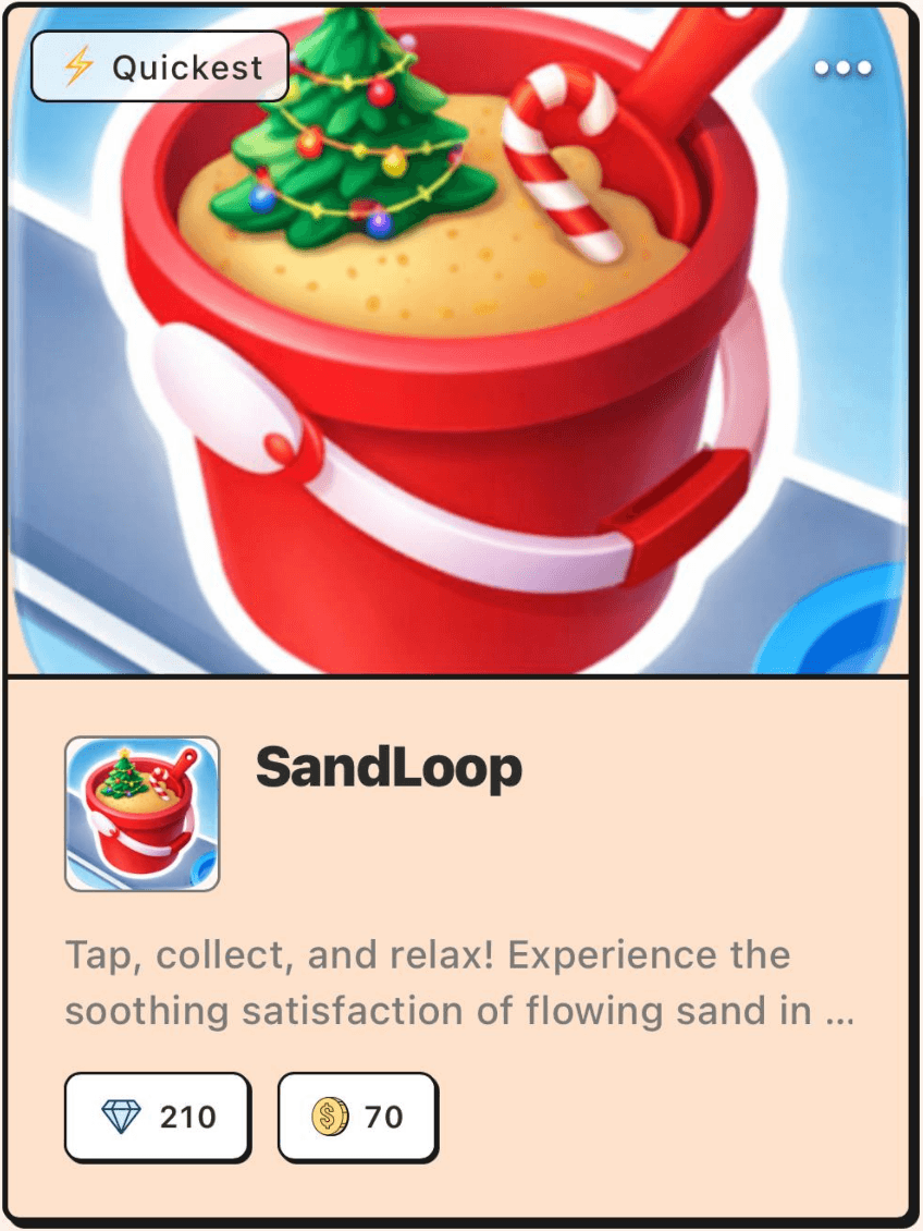 Sand game card